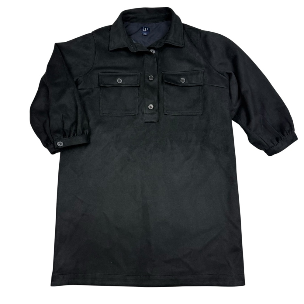 GAP Charcoal Button-Up Dress